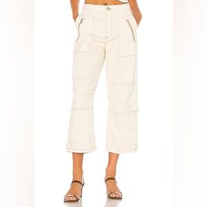 Free People Misty Road Pant in Ivory White Size 2
